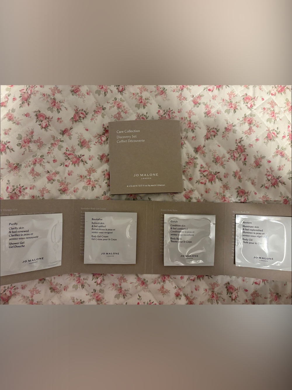 Jo Malone Packets, Two Sets of Four